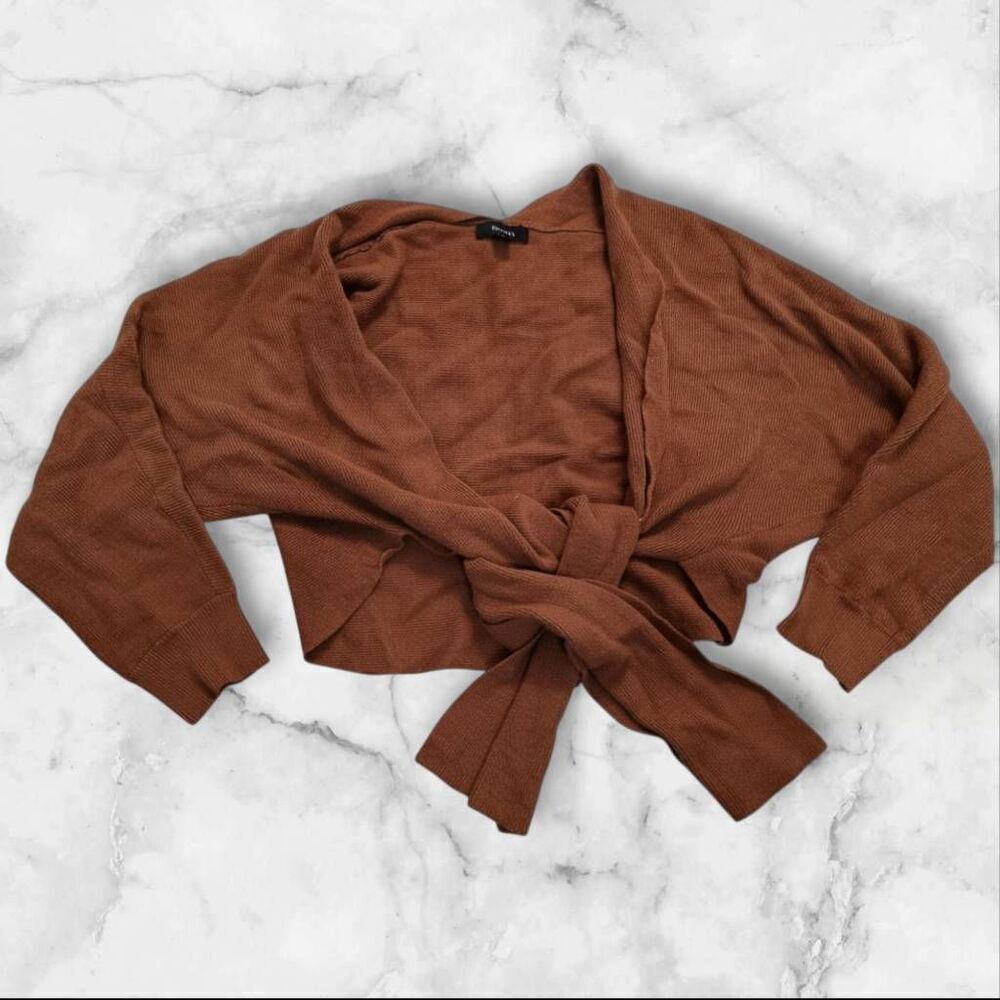 Forever 21 Brown Tie Cardigan Size 3X
